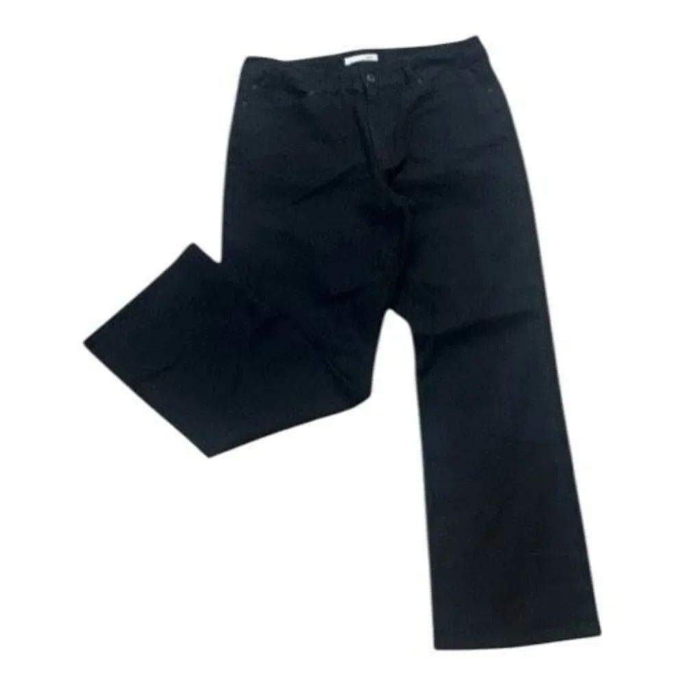 Chico’s Charm RG Platinum Women Black Denim Jeans Size 3 R (XL/16) High Rise